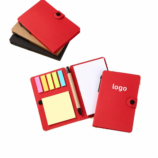 Button Style Kraft Paper Combination Notebook