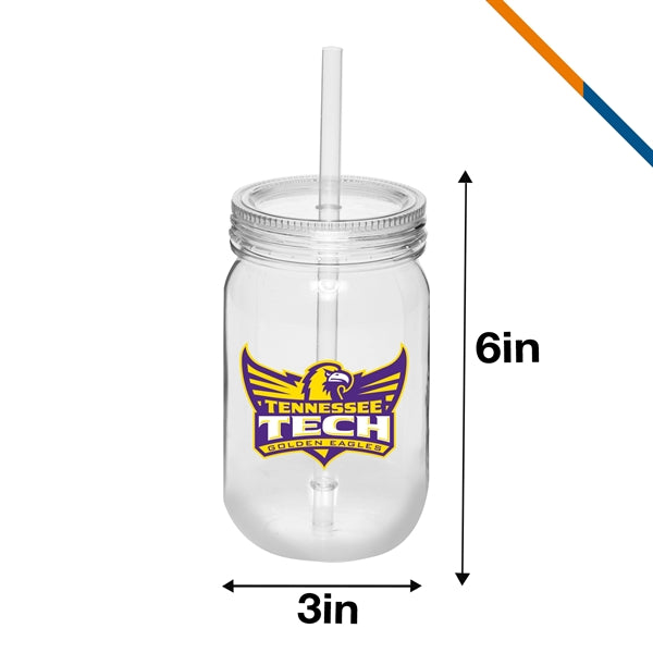Omiber Plastic Mason Jar - 24 oz.