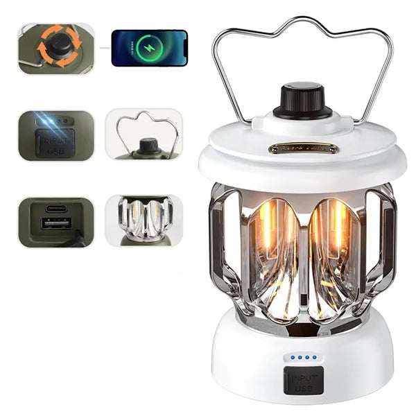 Type-C Rechargeable Tent Lamp Camping Lantern Night Light