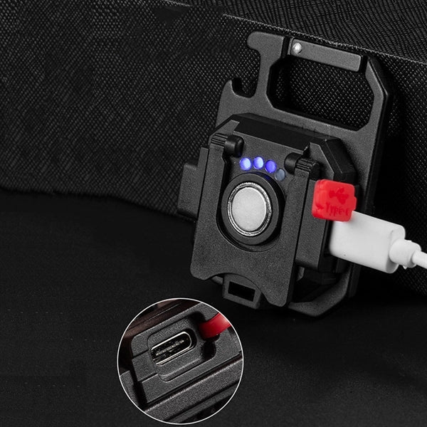 Type-C Waterproof Keychain Work Light Magnetic Flashlight