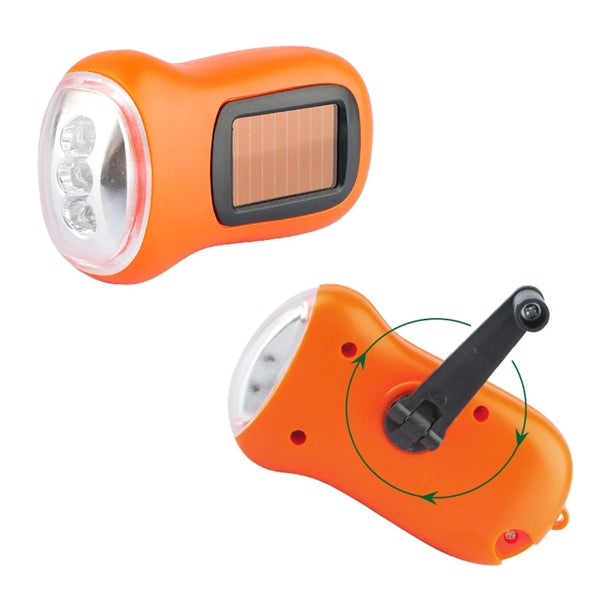 Solar Hand Crank Emergency Torch Handheld Flashlight Lantern