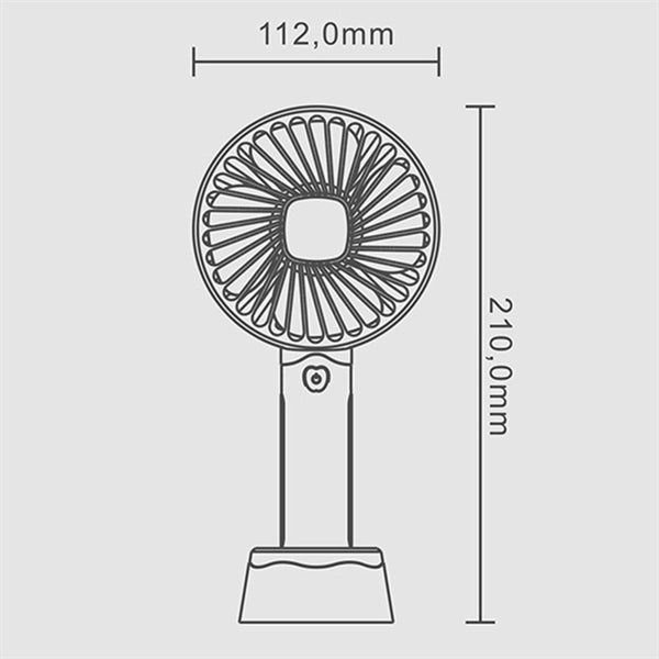 Quiet Mini Portable Handheld USB 3 Speeds Adjustable Fan