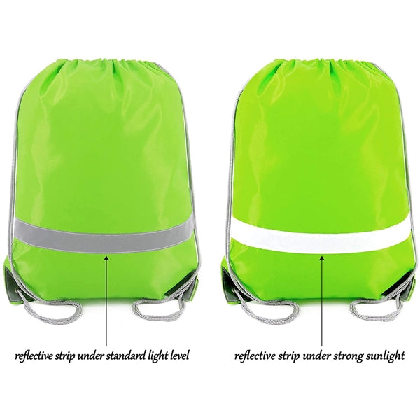 String Bags with Reflective Stripe