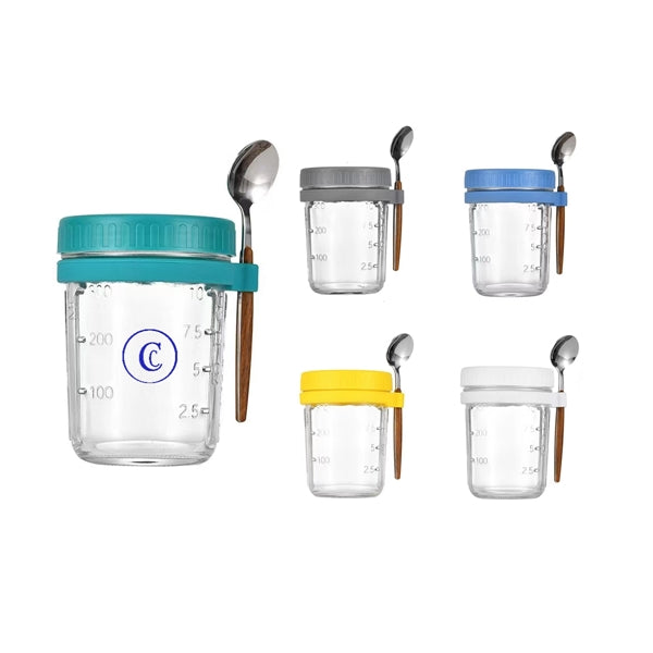 Overnight Oats Jars With Spoon