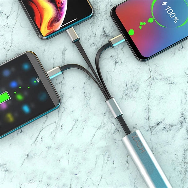 3 In 1 Keychain Charging Cable