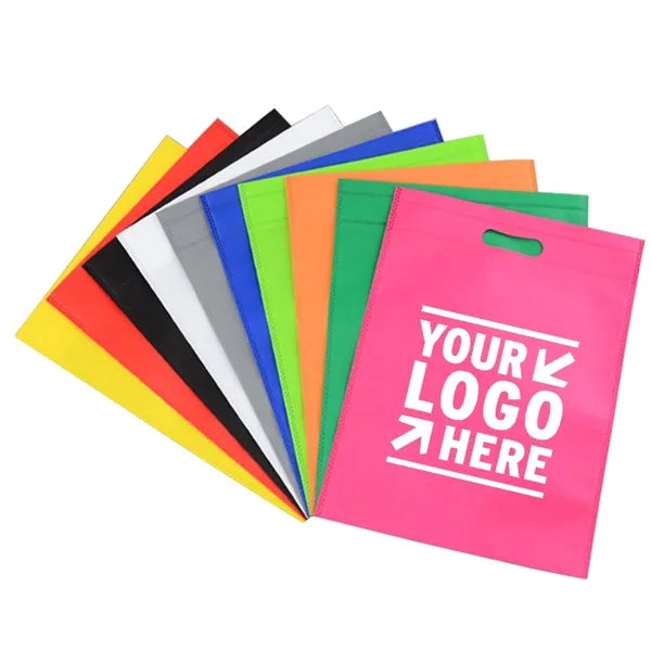 Advertising Die Cut Handle Trade Show Nonwoven Tote Bags