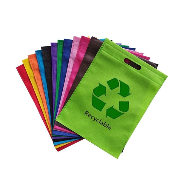Advertising Die Cut Handle Trade Show Nonwoven Tote Bags