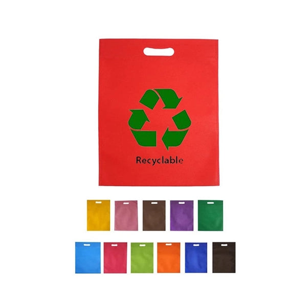 Advertising Die Cut Handle Trade Show Nonwoven Tote Bags