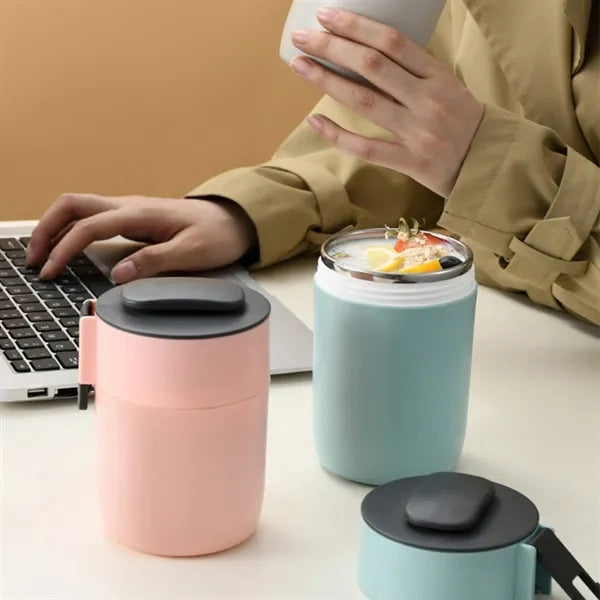 20oz Stainless Steel Bento Lunch Box Food Jar Cereal Cup