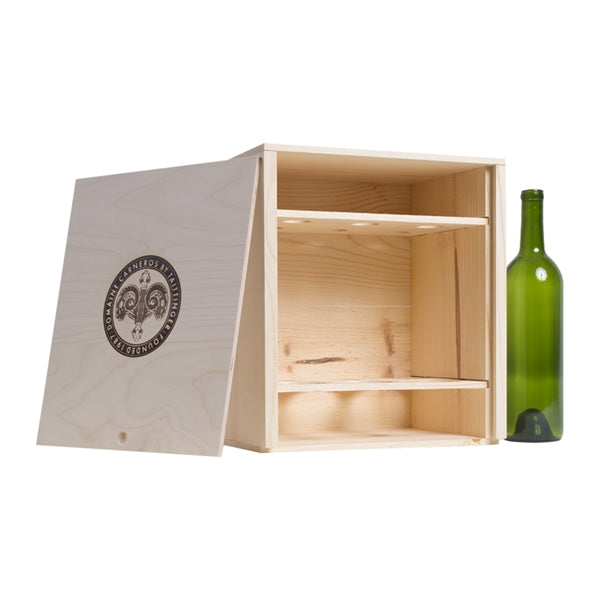 6-Bottle (2x3) Wood Wine Box