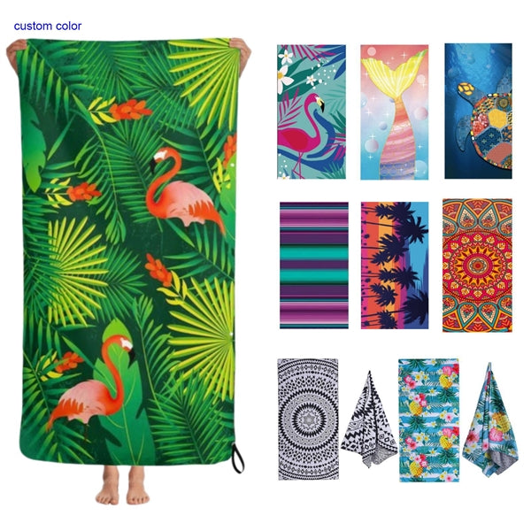 Large Sand-Free Microfiber Quick-Dry Beach Towel
