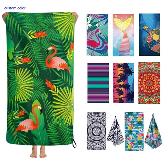 Large Sand-Free Microfiber Quick-Dry Beach Towel