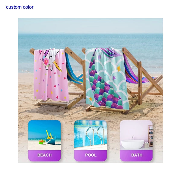 Large Sand-Free Microfiber Quick-Dry Beach Towel