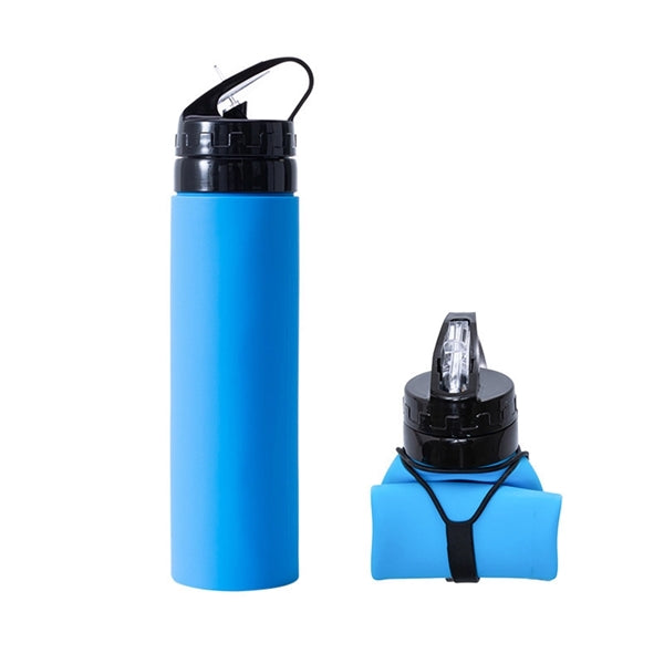 20 Oz. Collapsible Sport Water Bottle with Hook
