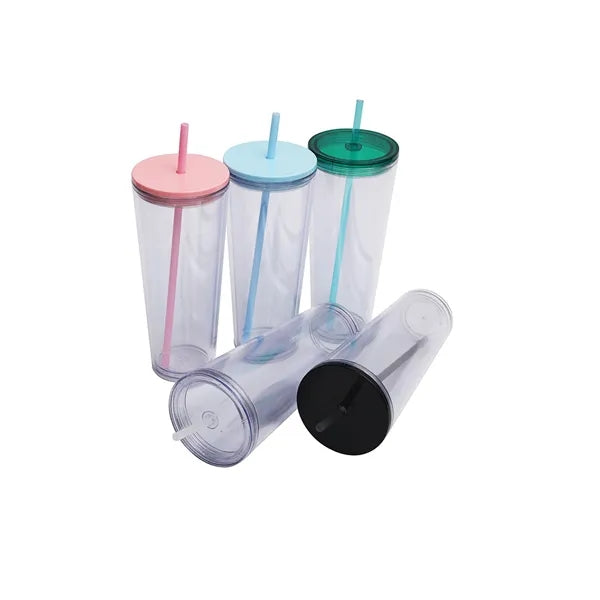 24 Oz. Custom Double Wall Acrylic Tumbler Carnival Cup