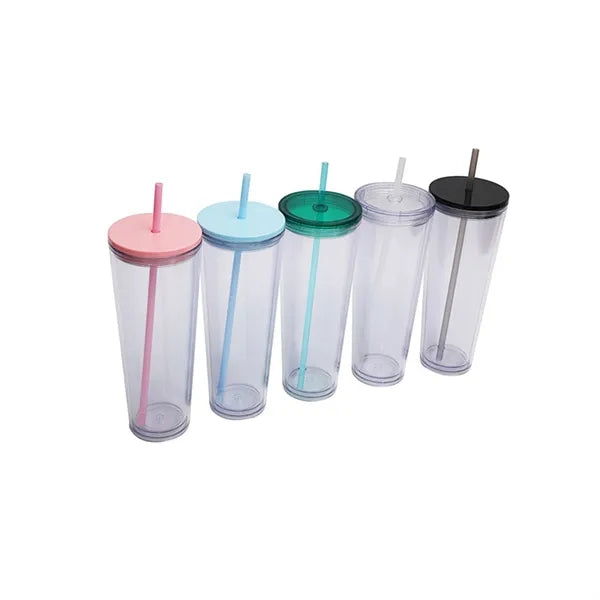 24 Oz. Custom Double Wall Acrylic Tumbler Carnival Cup