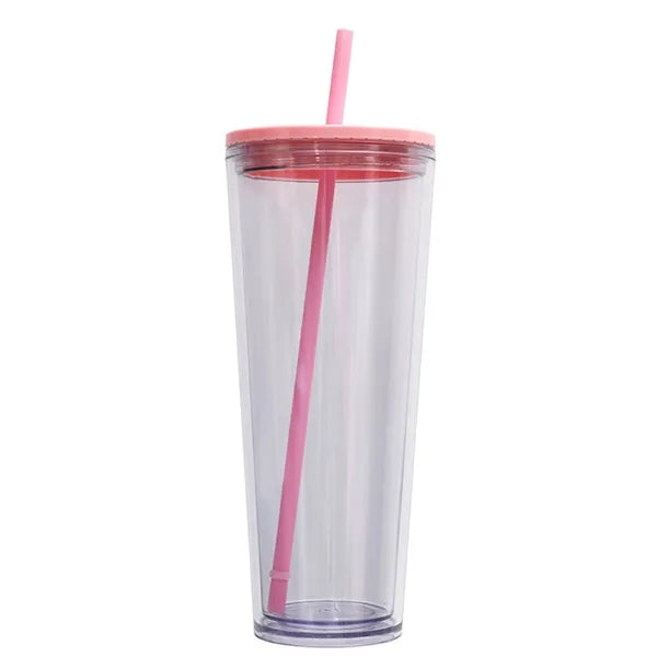 24 Oz. Custom Double Wall Acrylic Tumbler Carnival Cup