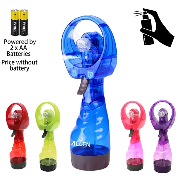 Handheld Battery Powered Water Misting Fan