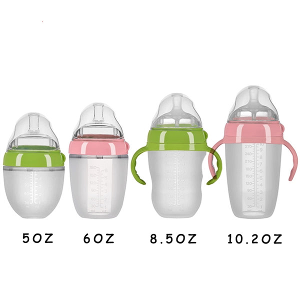 5OZ BPA Free Wide Mouth Silicone Baby Bottle