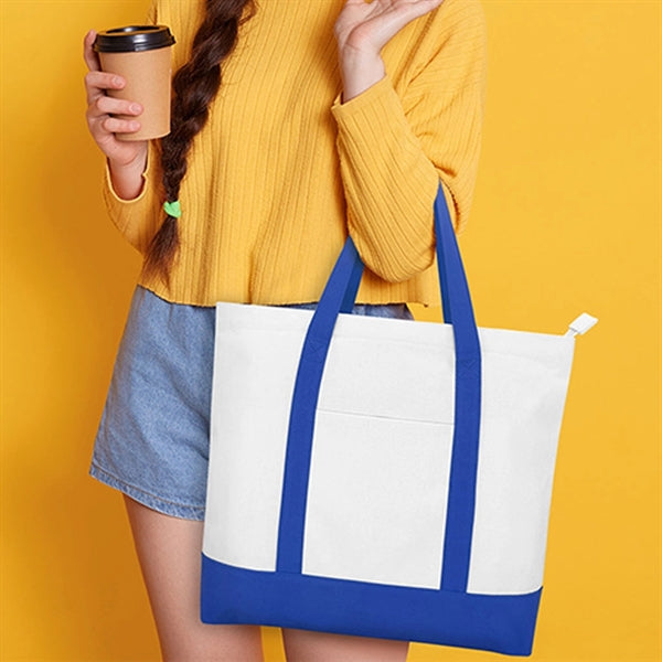 Cotton Canvas Shopping Tote Bag