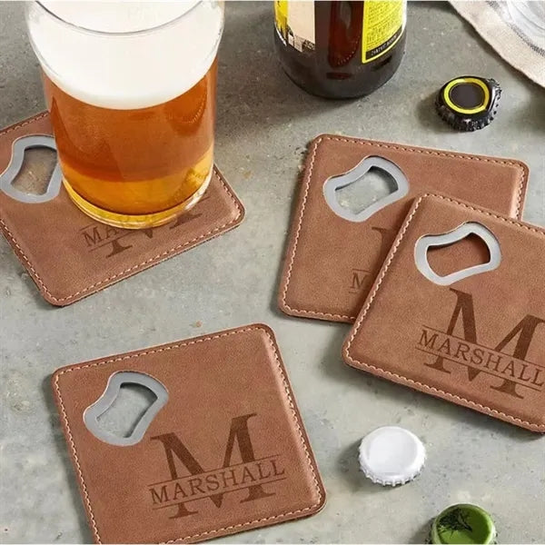 Stainless Steel Bottle Opener Coaster