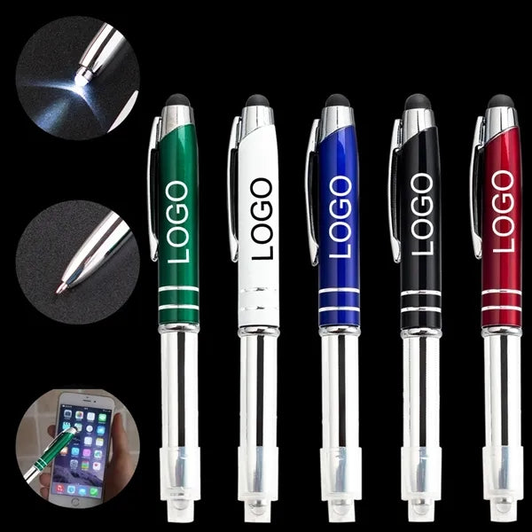 Stylus Metal Pen with Flashlight