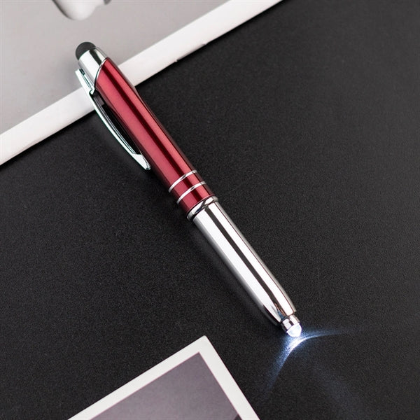 Stylus Metal Pen with Flashlight