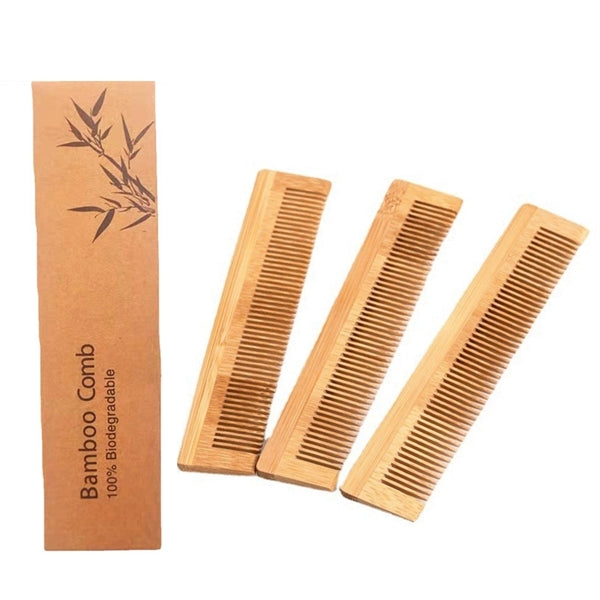Square bamboo comb