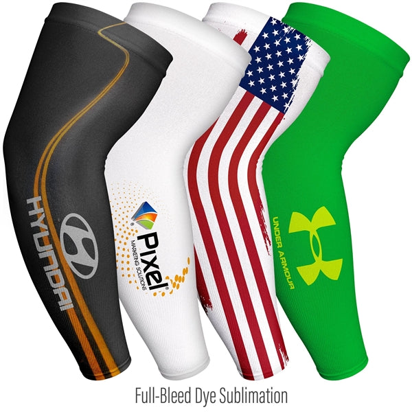 Sublimated Seamless Polyester Cooling Compression Sleeve