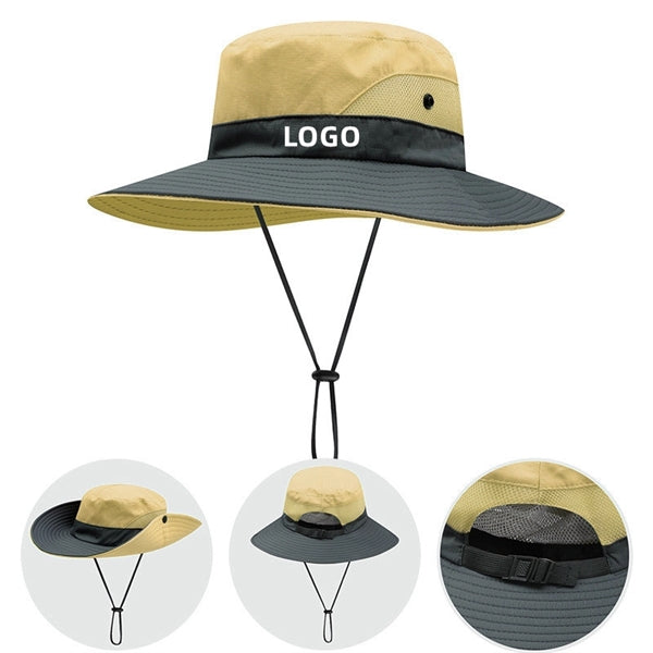 Outdoor Sunshade Horsetail Hole Fisherman Hat