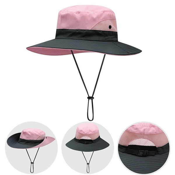 Outdoor Sunshade Horsetail Hole Fisherman Hat