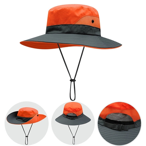 Outdoor Sunshade Horsetail Hole Fisherman Hat