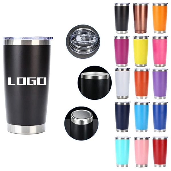 Double Wall Stainless Steel Insulated Travel Mug 20 oz