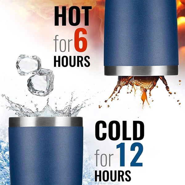 Double Wall Stainless Steel Insulated Travel Mug 20 oz