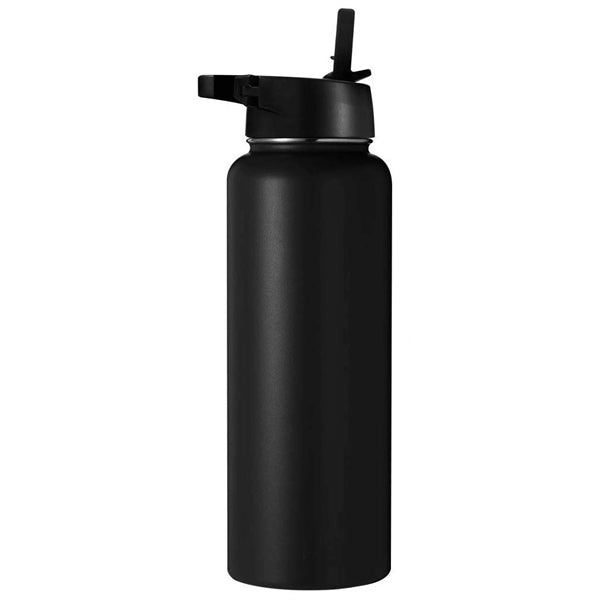 40OZ Vacuum Bottle With Wide Mouth Straw Lid