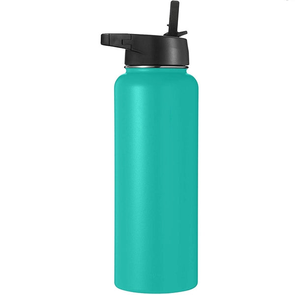 40OZ Vacuum Bottle With Wide Mouth Straw Lid