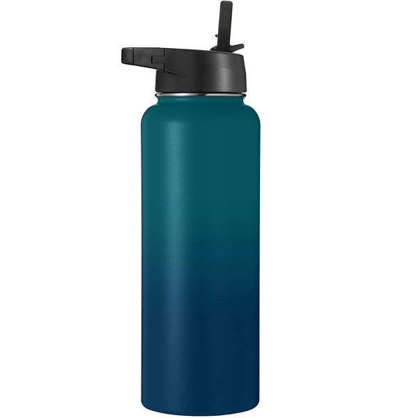 40OZ Vacuum Bottle With Wide Mouth Straw Lid