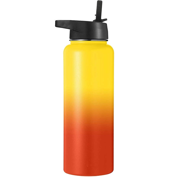 40OZ Vacuum Bottle With Wide Mouth Straw Lid