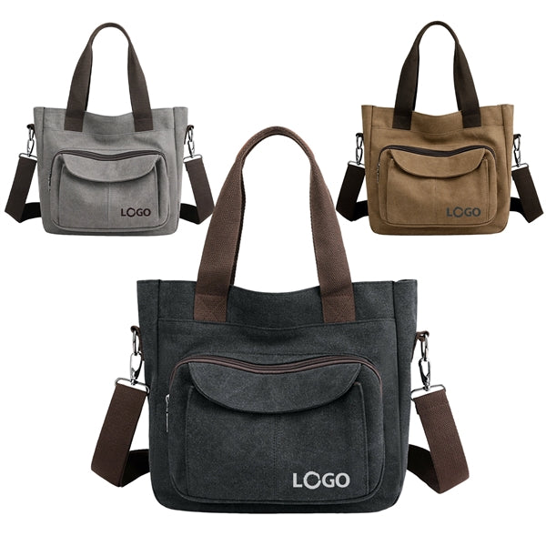 Urban Canvas Tote Bag With Shoulder Strap