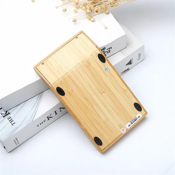 Natural Bamboo Wooden Solar Calculator