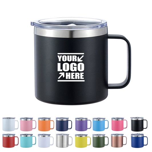 14 oz Vacuum Insulated Stainless Steel Mug with Lid