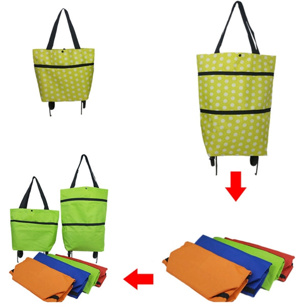 Folding Shopping Bag With Wheels