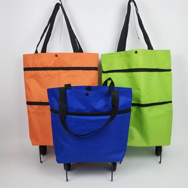 Folding Shopping Bag With Wheels