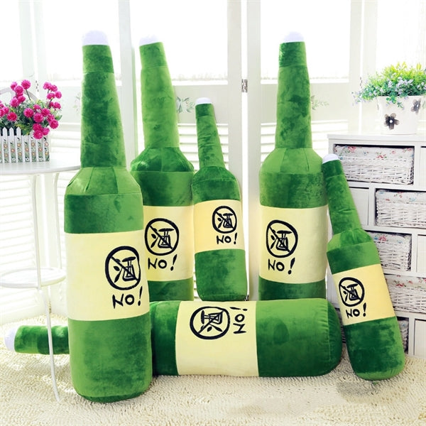 Wine bottle modeling plush toy soft home sofa ornament Throw