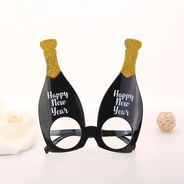 Party photo concave styling glasses with gold powder style