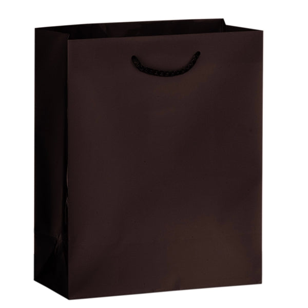 Matte Laminated Euro Tote Bag Macrame Rope Handles