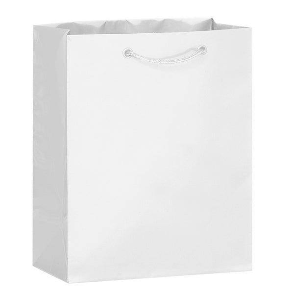 Matte Laminated Euro Tote Bag Macrame Rope Handles