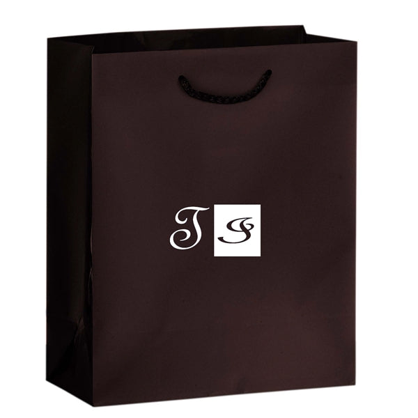 Matte Laminated Euro Tote Bag Macrame Rope Handles