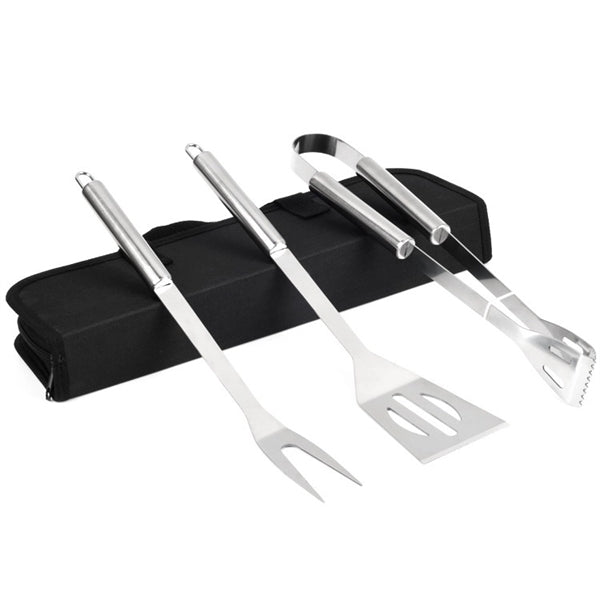 3pcs Stainless Steel BBQ Grilling Tool Set