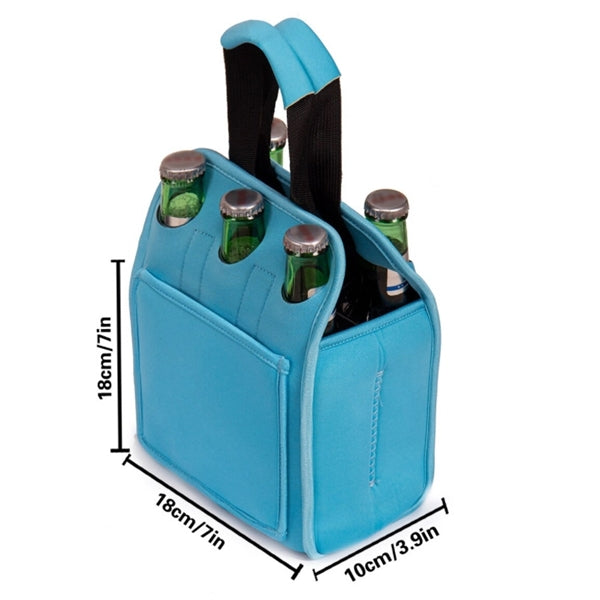 Neoprene Water Bottle Holder Insulated Beer Carrier for Six
